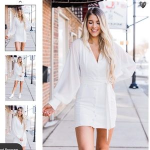 White dress. Medium